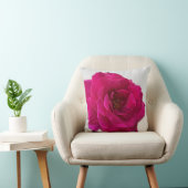 美しい鮮やかホットピンクバラインフル開花 クッション (椅子)