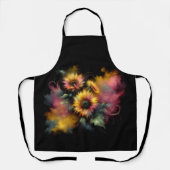 美しい鮮やか抽象芸術 エプロン (正面)