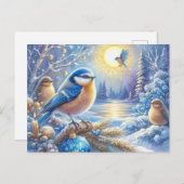 美しい鳥と冬の風景9 ポストカード (正面/裏面)