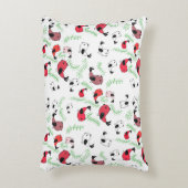 美しい鳥のパターンのクッション、コテージのコアスタイル アクセントクッション (正面(垂直))