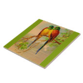 美しい鳥のプリント タイル (側面)