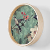 美しい鳥の時計 壁時計 (傾斜)