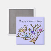 美しい鳥の母の日 マグネット (正面/裏面)