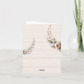 美しい鳥の水彩絵はがき お礼カード サンキューカード (裏面)