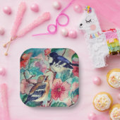 美しい鳥の紙プレート絵画- ペーパープレート (パーティー)