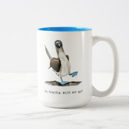 美しい鳥の肯定二音コーヒーマグ ツートーンマグカップ