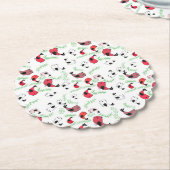 美しい鳥をテーマにした使い捨てコースター ペーパーコースター (アングル)