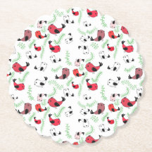 美しい鳥をテーマにした使い捨てコースター