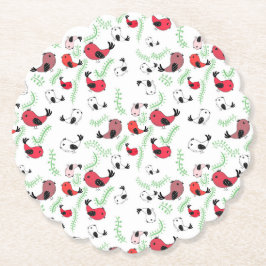 美しい鳥をテーマにした使い捨てコースター ペーパーコースター