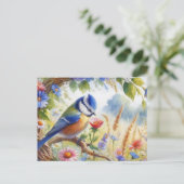 美しい鳥夏景色5 ポストカード (スタンド正面)