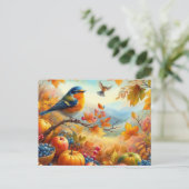 美しい鳥夏景色7 ポストカード (スタンド正面)