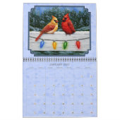 美しい鳥画 カレンダー (1月 2027)