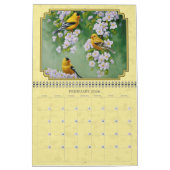 美しい鳥画 カレンダー (2月 2026)