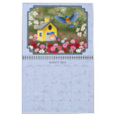 美しい鳥画 カレンダー (3月 2026)