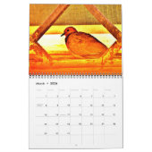 美しい鳥 カレンダー (3月 2026)