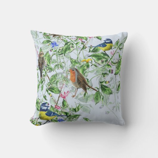 美しい鳥 クッション (正面)