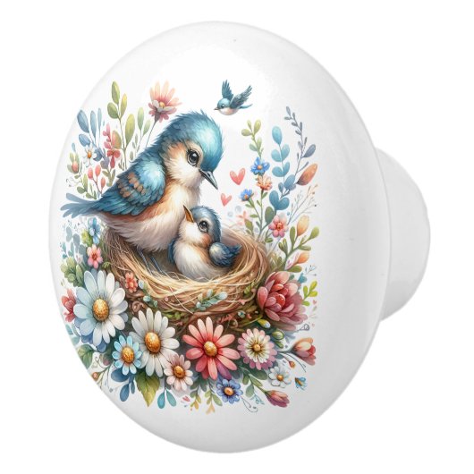 美しい鳥 セラミックノブ (右)