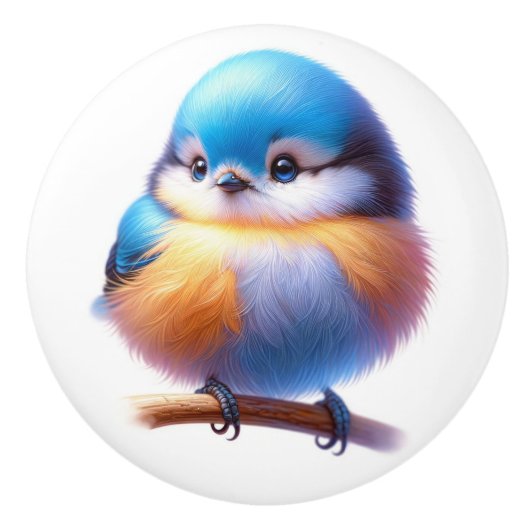 美しい鳥 セラミックノブ (正面)