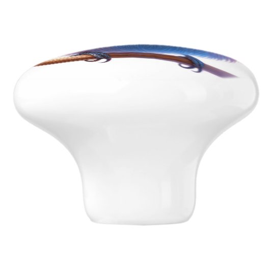 美しい鳥 セラミックノブ (側面)