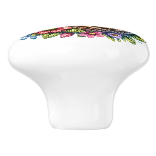 美しい鳥 セラミックノブ (側面)