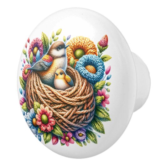 美しい鳥 セラミックノブ (右)