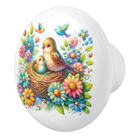 美しい鳥 セラミックノブ (右)