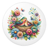 美しい鳥 セラミックノブ (正面)