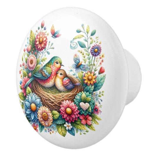 美しい鳥 セラミックノブ (右)