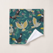 美しい鳥  バスタオルセット (ウォッシュタオル)