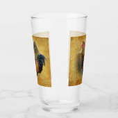 美しい鶏と素朴納屋チキンクープ タンブラーグラス (左)