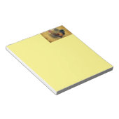 美しい鶏と素朴納屋チキンクープ ノートパッド (アングル)