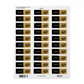 美しい鶏と素朴納屋チキンクープ ラベル (フルシート)