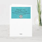 美しい鶏のチキンアートノートカード カード (裏面)