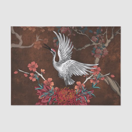 美しい鶴 薄葉紙 (正面)