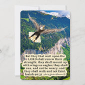 美しい鷲の経典 イザヤ書40:31 シーズンカード (正面)