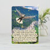 美しい鷲の聖句 イザヤ書40:31 シーズンカード (スタンド正面)