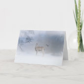 美しい鹿とジェイのクリスマスカード シーズンカード (正面)