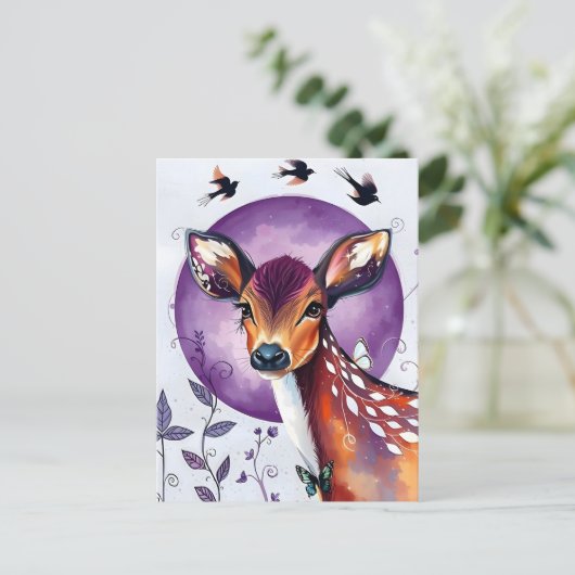 美しい鹿 ポストカード (スタンド正面)