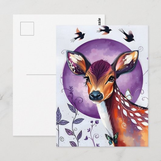 美しい鹿 ポストカード (正面/裏面)