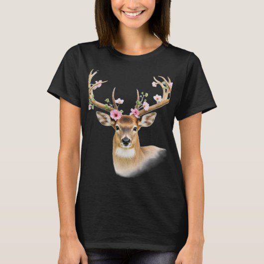 美しい鹿 Tシャツ (正面)