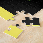 美しい黄色いバラの花 ジグソーパズル (側面)