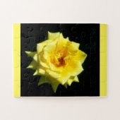 美しい黄色いバラの花 ジグソーパズル (横)