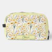 美しい黄色い春の野パーソナライズされた花 ドップキット (正面)