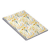 美しい黄色い春の野花 ノートブック (右側)