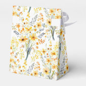 美しい黄色い春の野花 フェイバーボックス (裏面サイド)