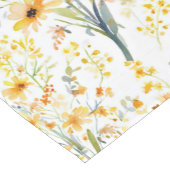 美しい黄色い春の野花 ミディアムテーブルランナー (コーナー)