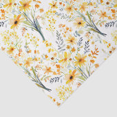 美しい黄色い春の野花 薄葉紙 (詳細)