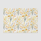 美しい黄色い春の野花 薄葉紙 (正面)