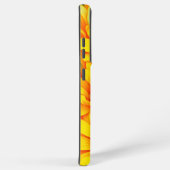 美しい黄色い花柄 SAMSUNG GALAXYケース (右側面)