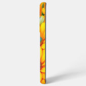 美しい黄色い花柄 SAMSUNG GALAXYケース (左側面)